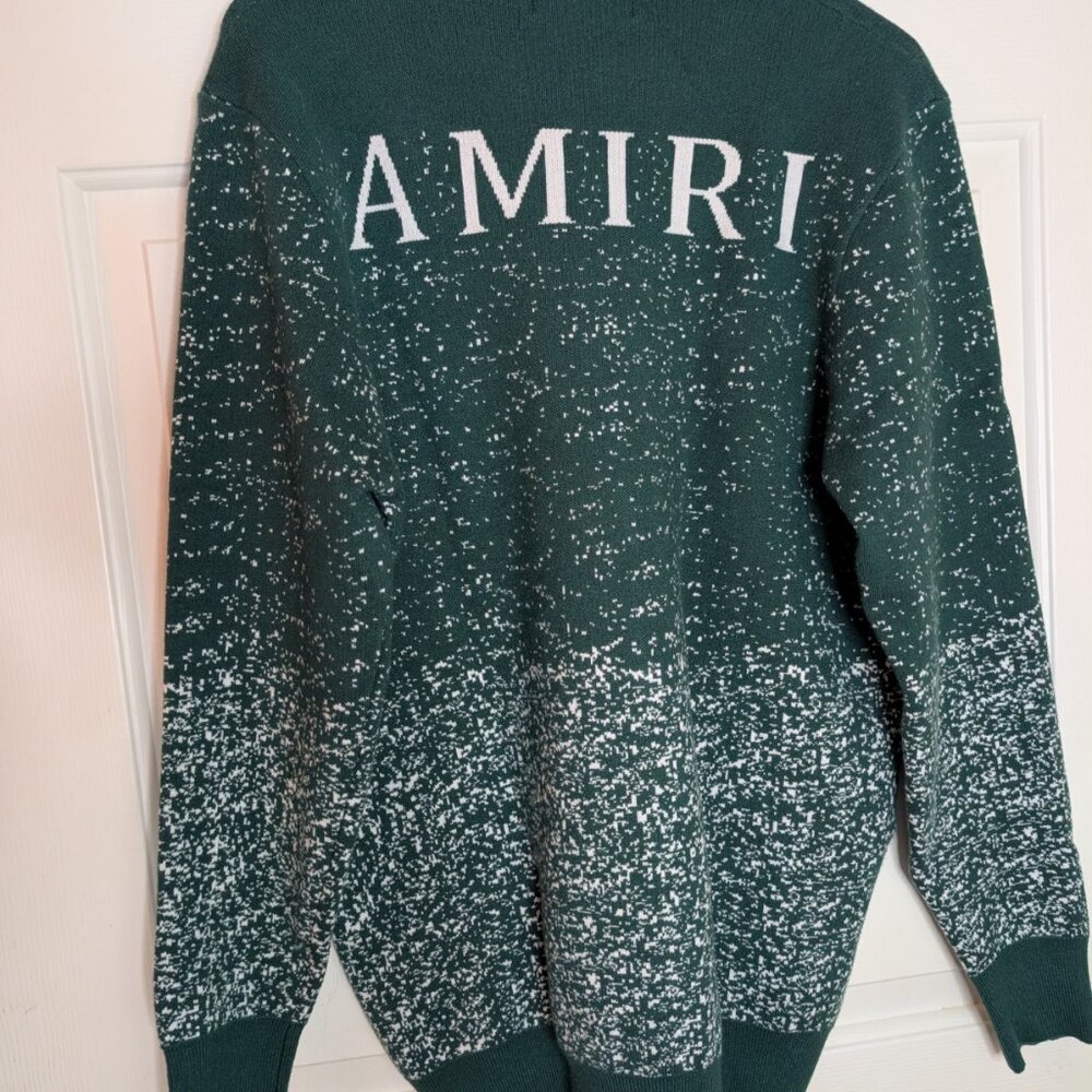 AMIRI green crewneck sweater. Men's medium/large - Picture 3 of 5